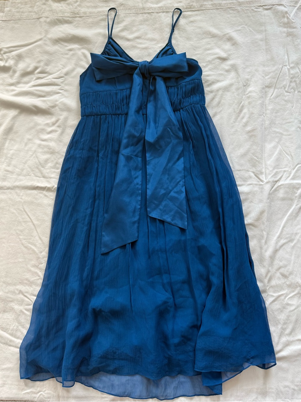 Anthropologie Moulinette Soeurs Silk Chiffon Bow Dress Size 2